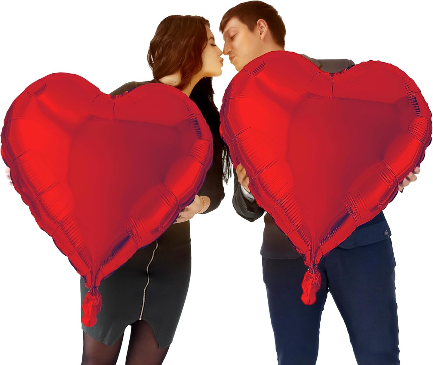 4E's Novelty 4 Pcs 32” Large Heart Shaped Balloons - Red Valentines ...