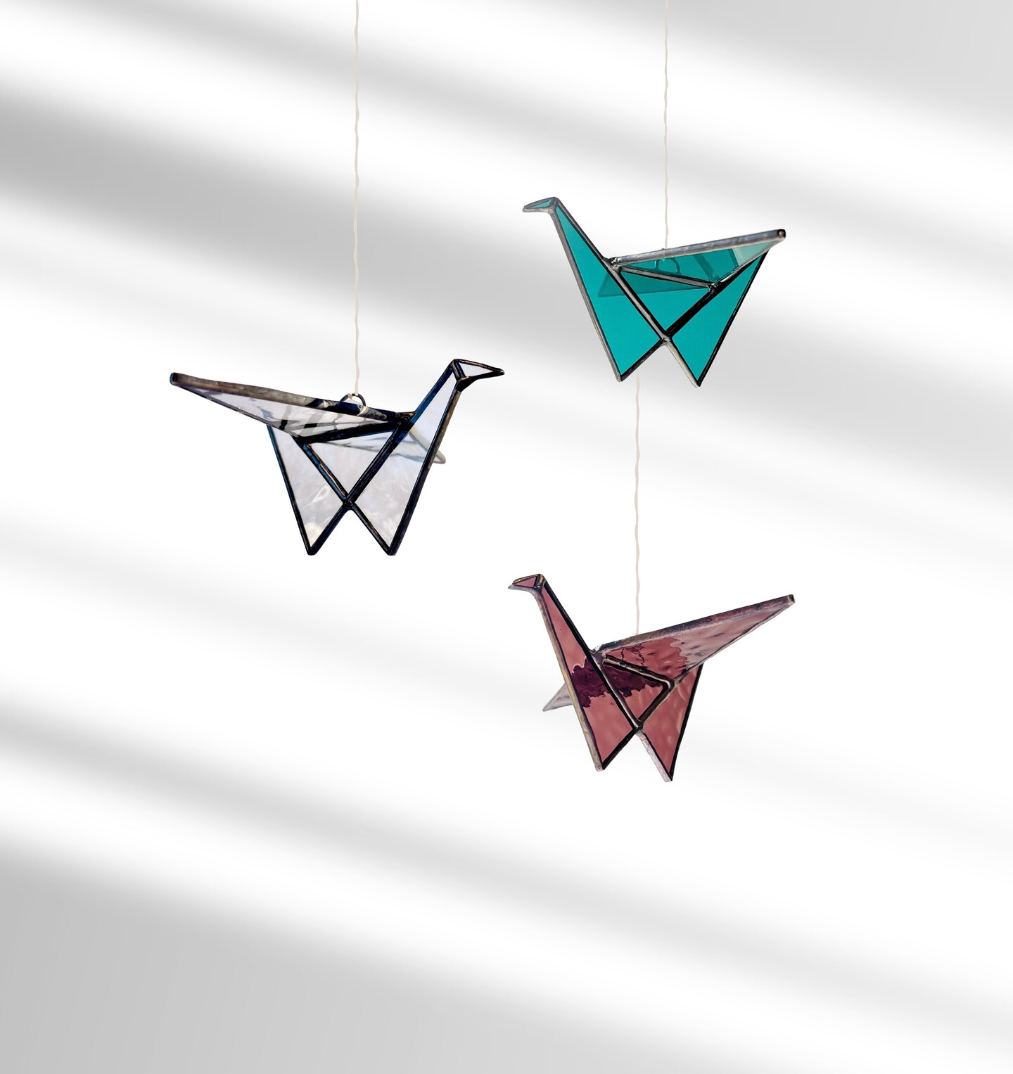 Stained Glass Origami Crane Suncatcher | MakerPlace by Michaels