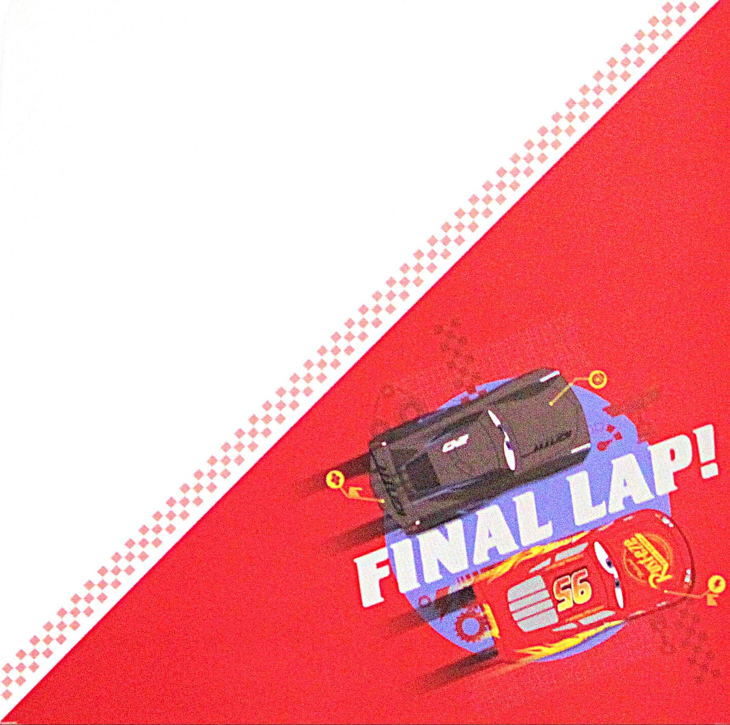 Disney Pixar Cars Final Lap 12x12 Scrapbook Paper