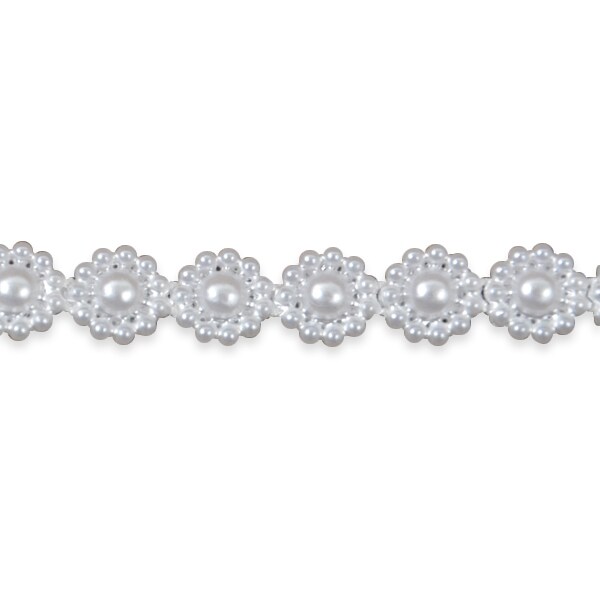 Daisy Pearl Trim Pack of 72&#x22;