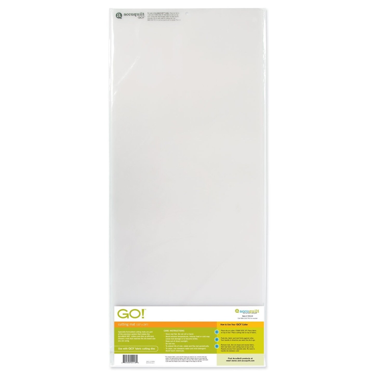 AccuQuilt GO! Cutting Mat 10" x 24" – Replacement Fabric Cutting Mat