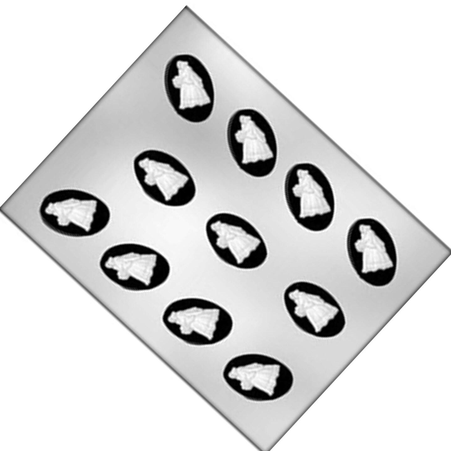 Oval Bridal Mint Chocolate Mold for Wedding Favors