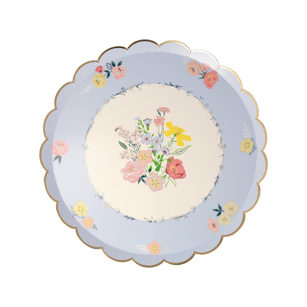 ENGLISH GARDEN FLORAL PLATES