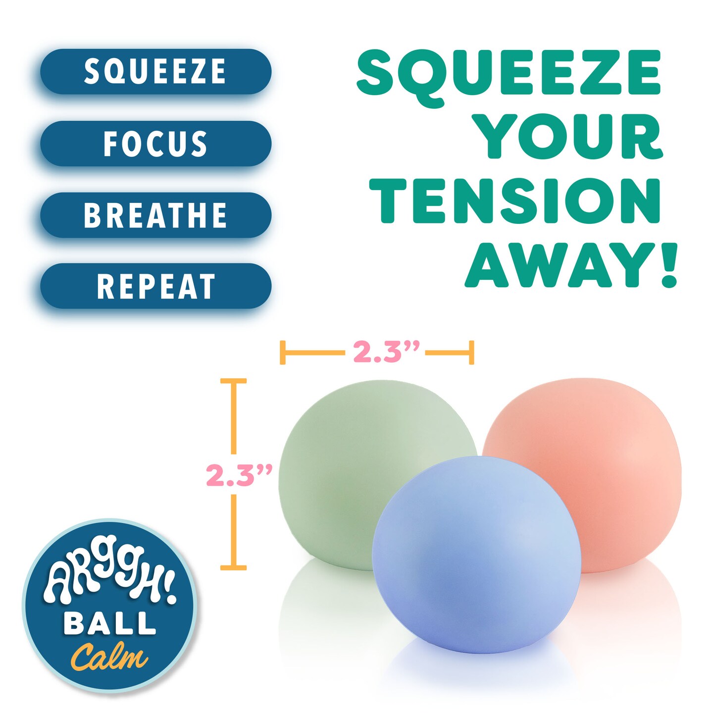 Power Your Fun Arggh Calm Mini Stress Balls