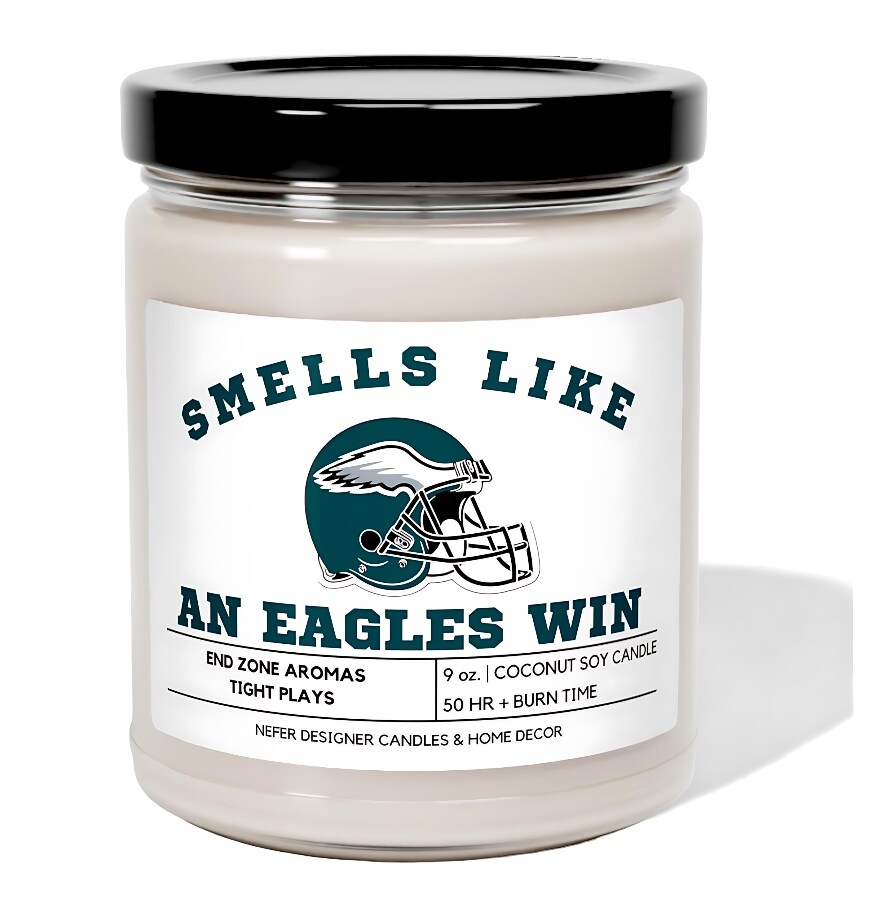 Smells Like An Eagles Win | Philadelphia Eagles Lucky Game Day Candle| Gift For Football Lovers | Nfl Gift