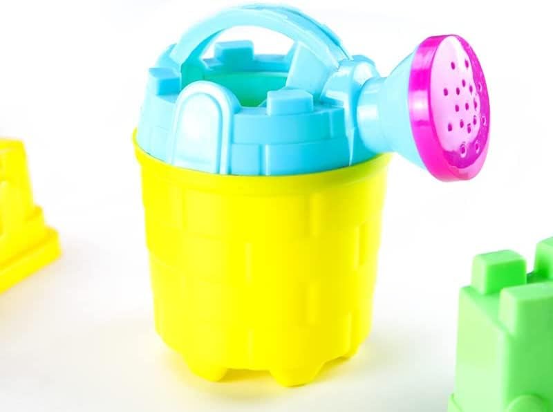 4E&#x2019;s Novelty 6 Pack Set Mini Watering Cans for Kids 4.5in, Summer Toys Perfect Beach Toys for toddlers and Kids, Flower Watering Can for Indoor &#x26; Outdoor Plants, Sand toys