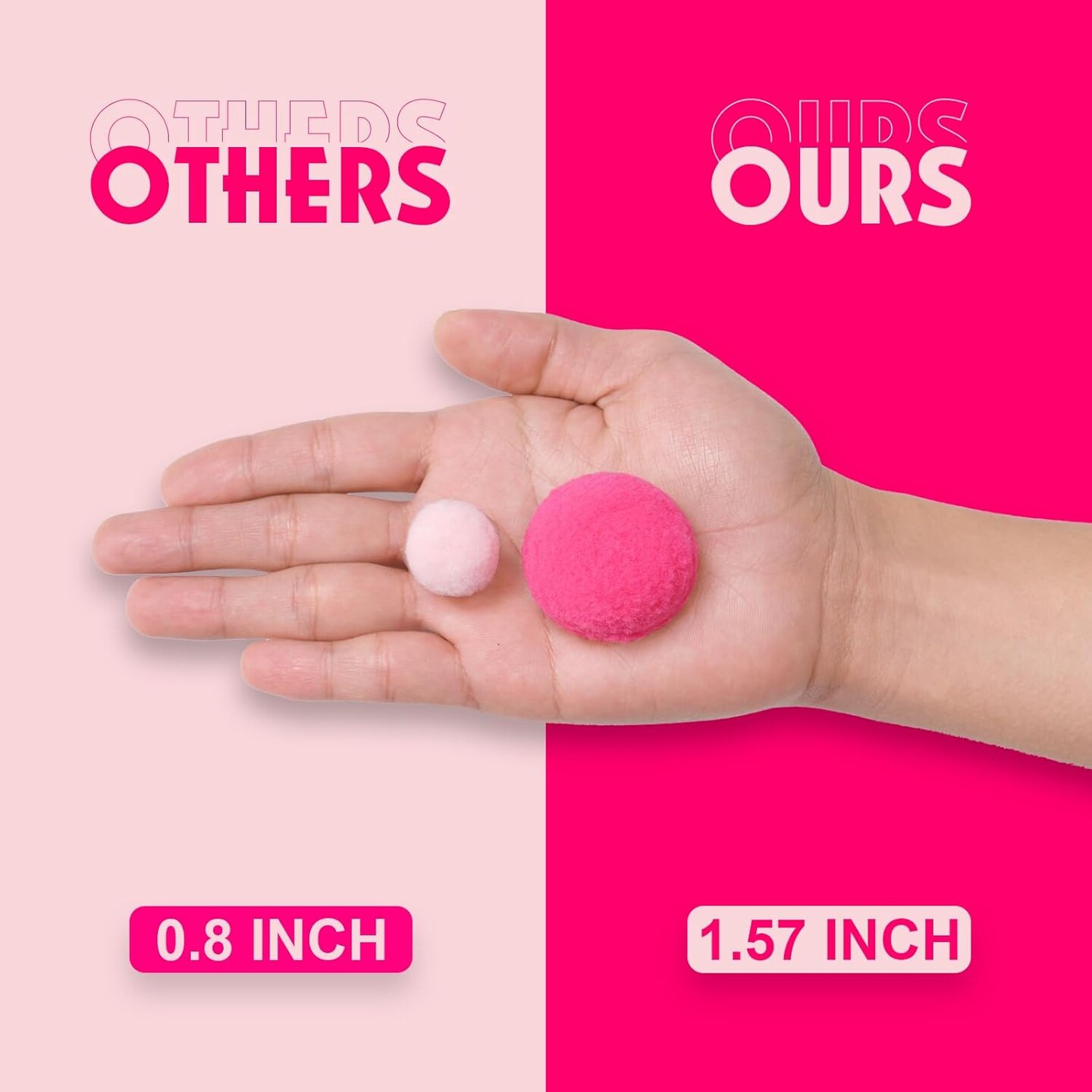 Easter Pom Pom Garland Decorations - Large Spring Felt Ball Garland for Mantle, Indoor Home Decor, Easter Tree Ornaments, Kids Room and Party Hanging Decor,13 Ft.