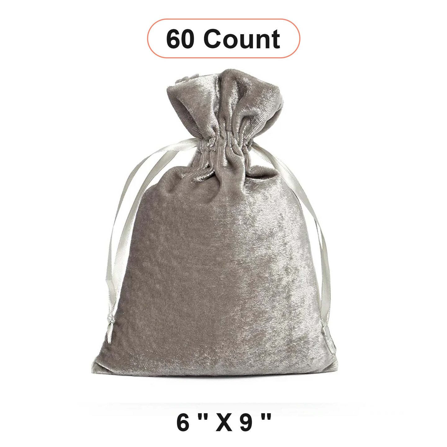 Extra-Large Velvet Gift Bags 6&#x22; x 9&#x22; Elegant Storage
