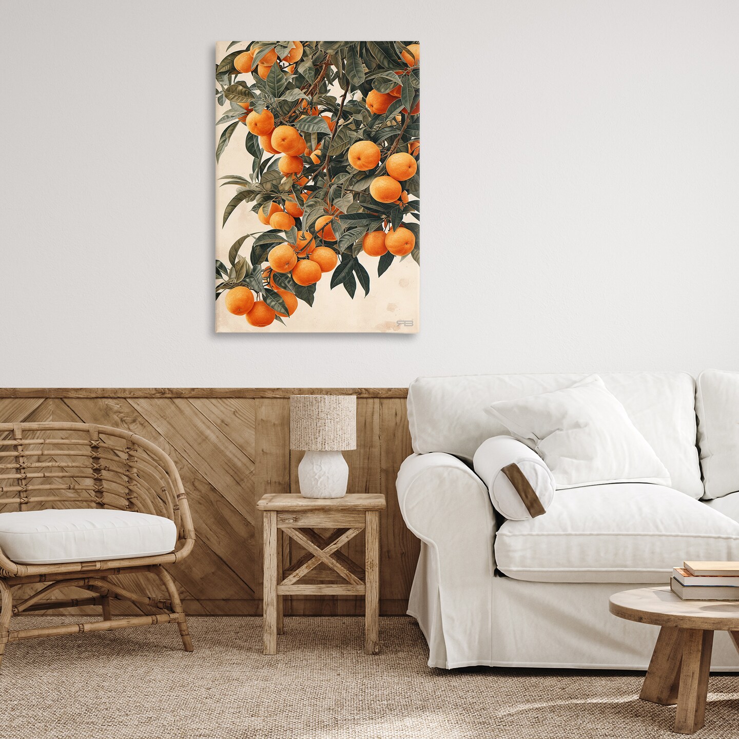 Stupell Industries Vibrant Orange Tree Blooms Canvas Wall Art Design by RB