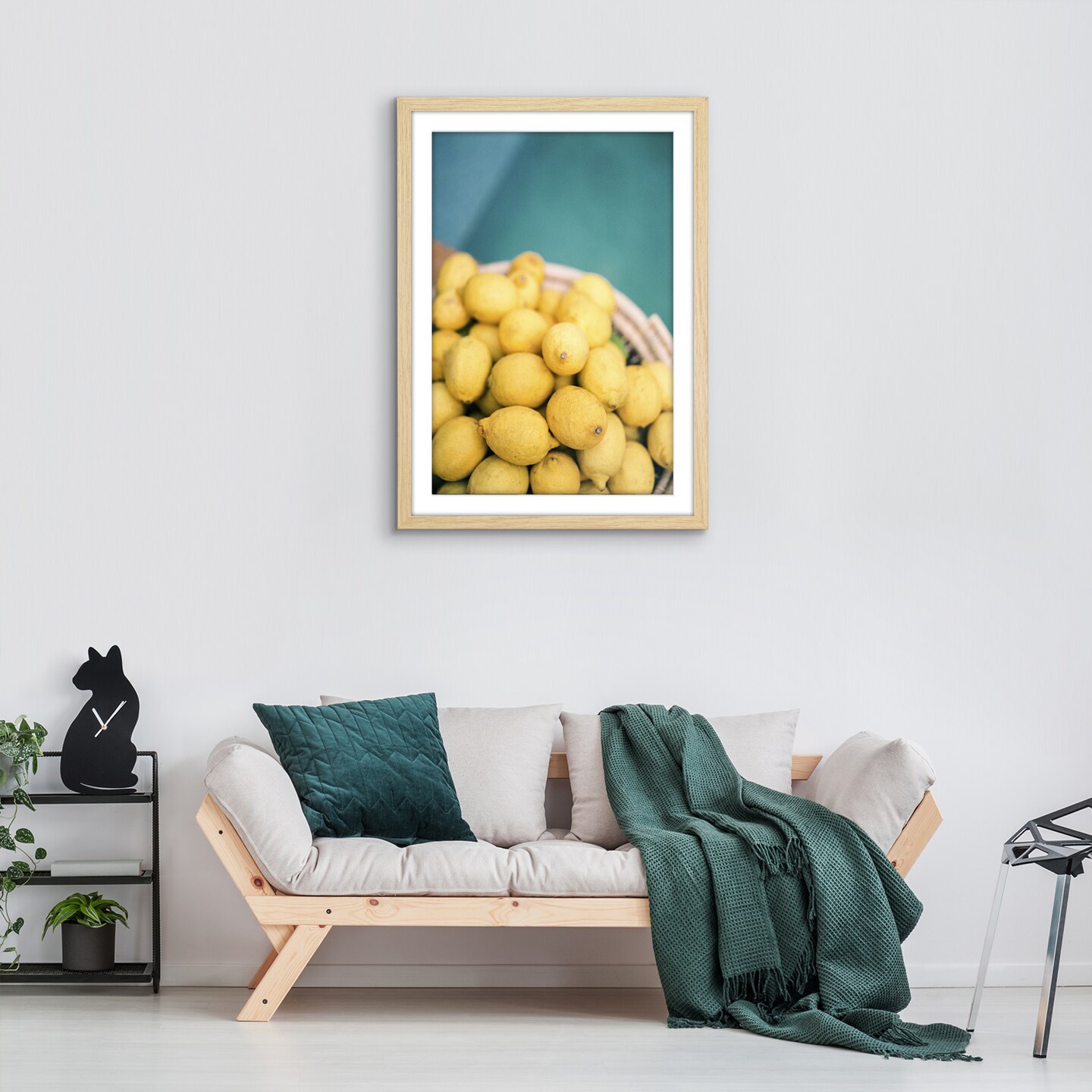 Americanflat Poster Frame with Mat - Large Picture Frame - Polished Plexiglass Cover - Hanging Hardware for Horizontal and Vertical Display - Black