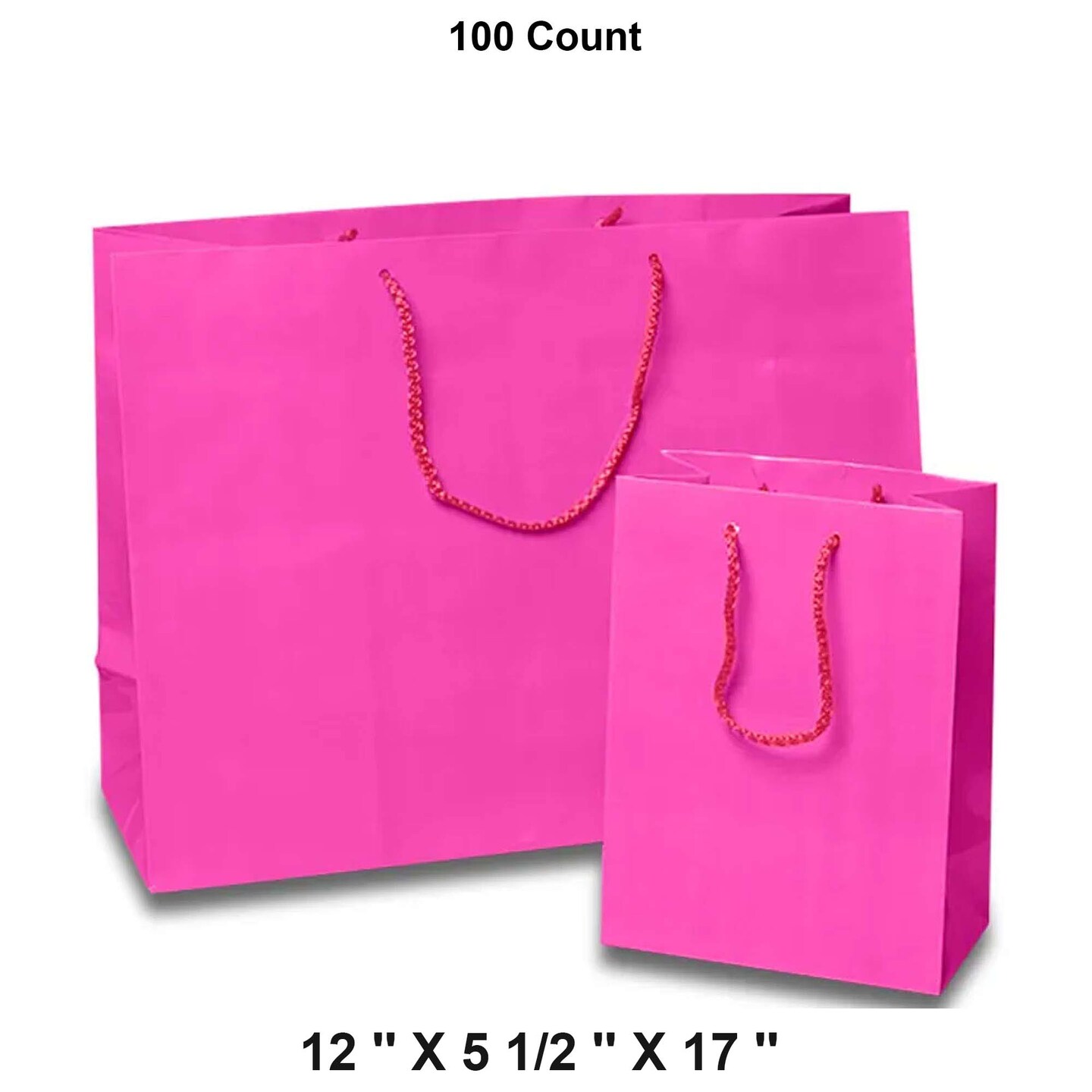 Colored Glossy Mini Totes 12&#x27;&#x27; x 5 1/2&#x27;&#x27; x 17&#x27;&#x27; for Party Favors