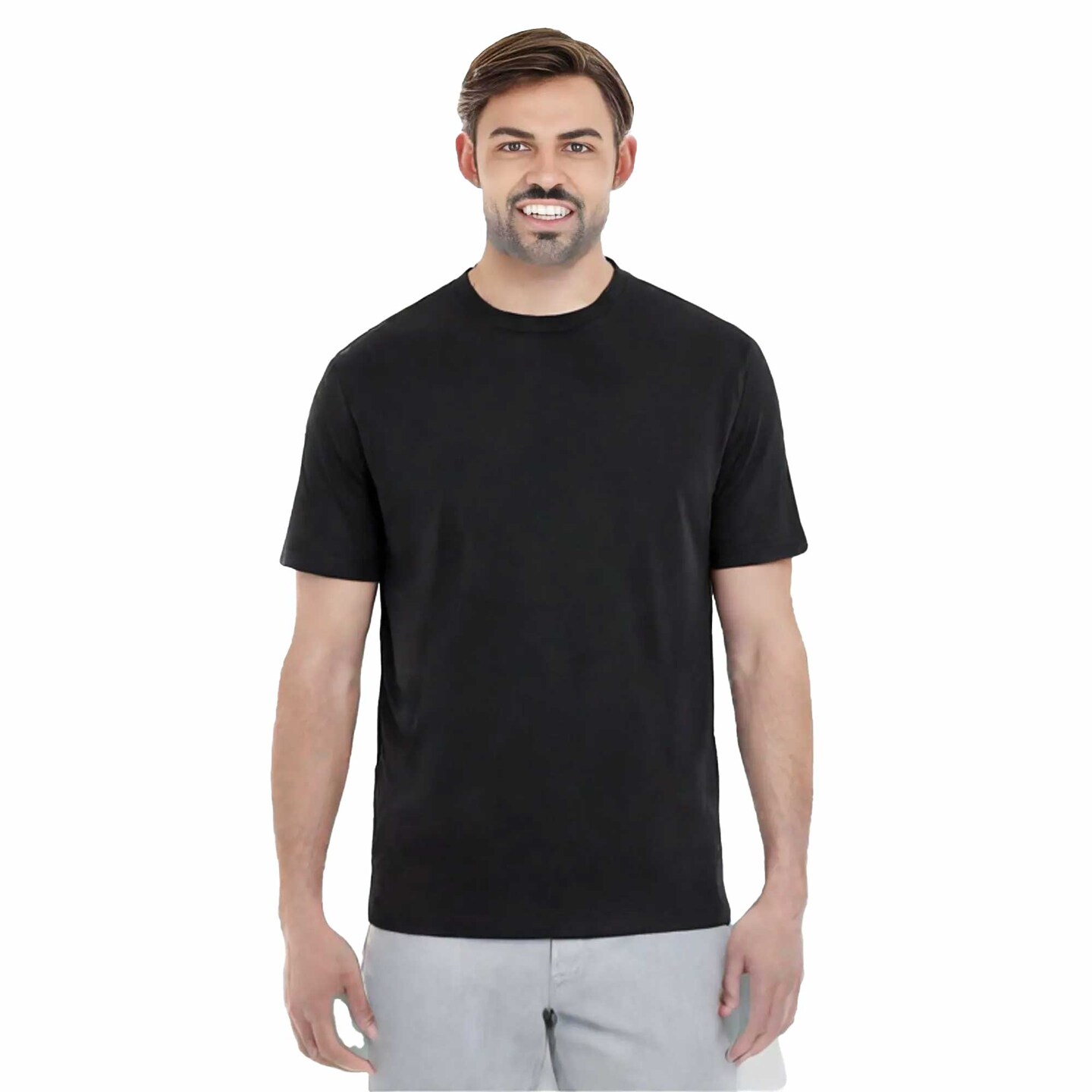 Hanes Unisex Essential Midweight Cotton Classic Fit Crewneck T Shirt For Casual wear