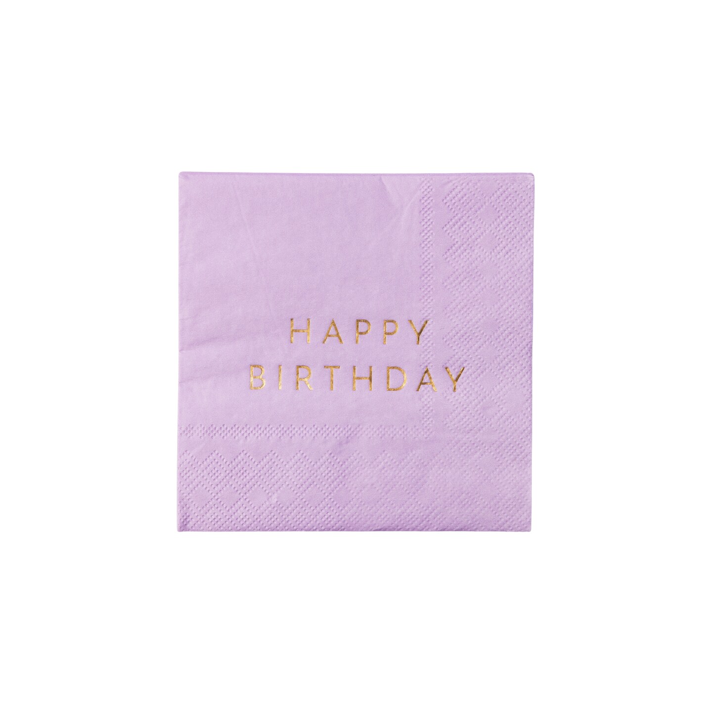 LE LILAC SIGNATURE HAPPY BIRTHDAY COCKTAIL NAPKINS