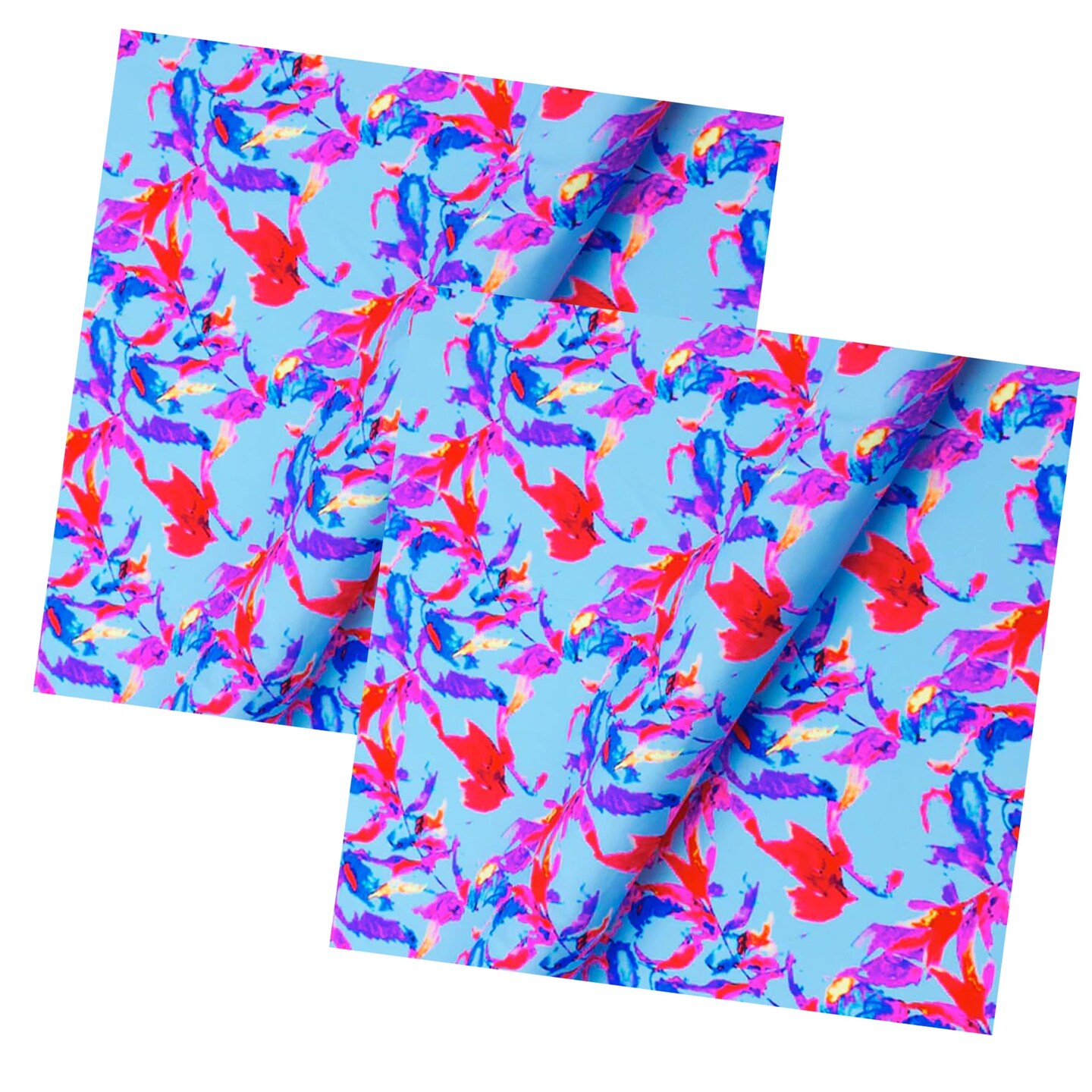 82% Nylon & 18% Spandex Melancholy Flowers Printed Spandex Fabric 55/56” Width