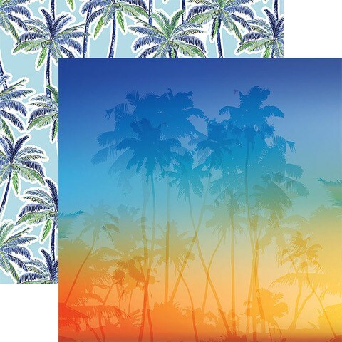 BEACHY KEEN PATTERN 12 X12 SCRAPBOOK PAPER SET