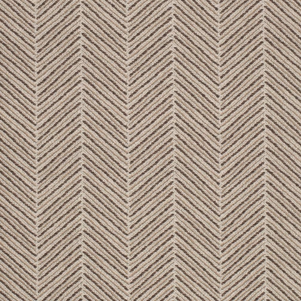 Brown Abstract Herringbone Woven Pattern Upholstery Fabric by The Yard - SKU: Logan Mocha