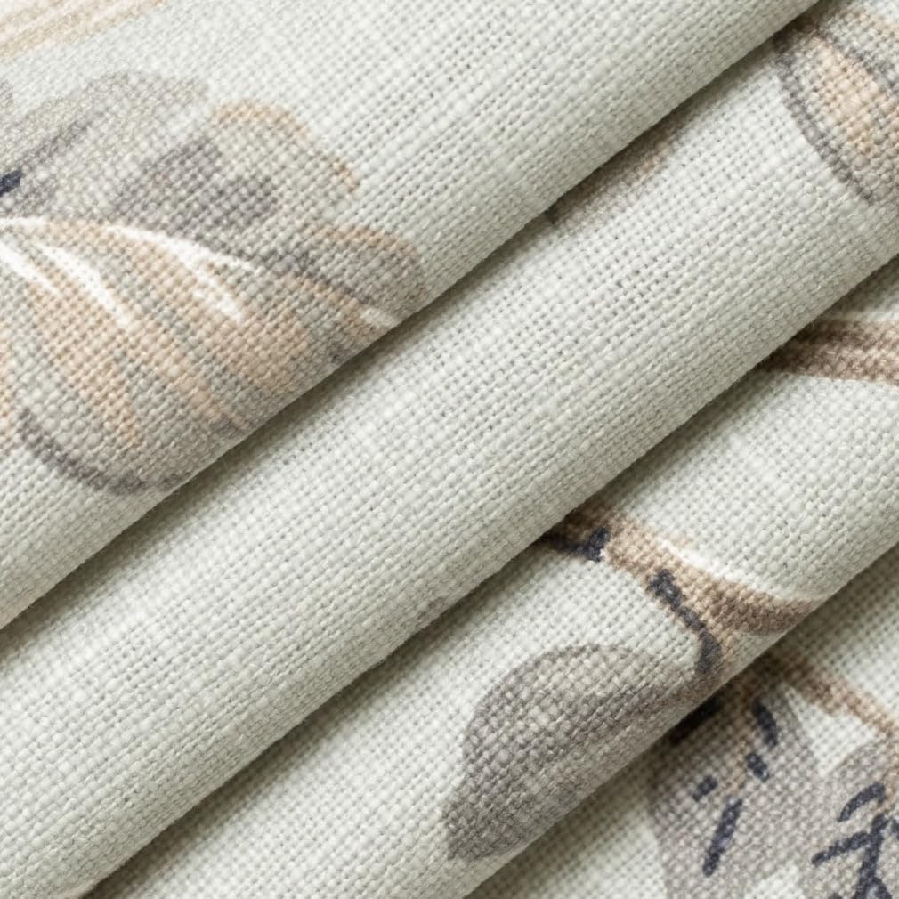 Grey Floral Print Upholstery Fabric by The Yard - SKU: Ward Haze