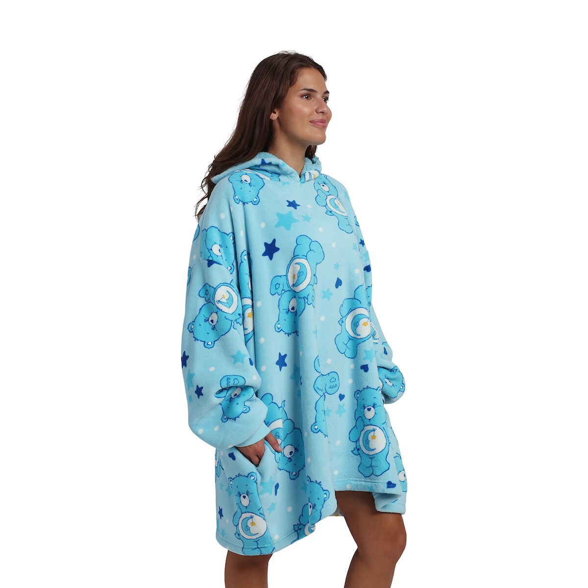 Care Bears Bedtime Bear All-Over Print Adult Blue Long Sleeve Hooded Blanket