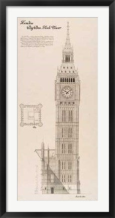 Framed Art Big Ben Clock Tower by Yves Poinsot - Iconic London