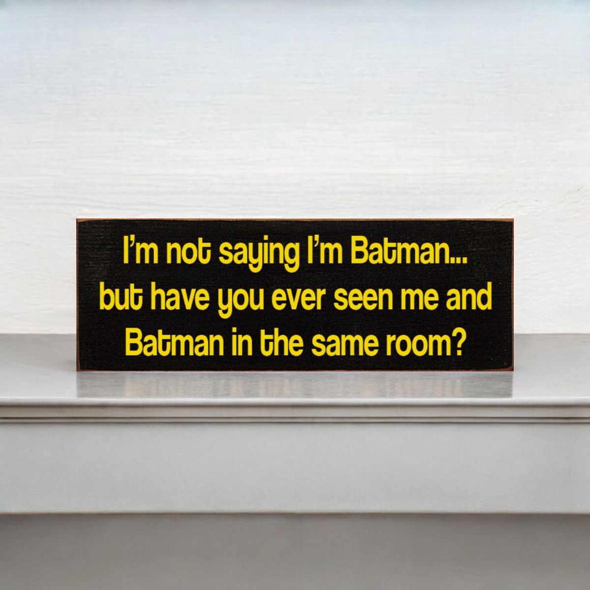 Rustic Wood Sign Solid Knotty Pine Hanging or Shelf Decor