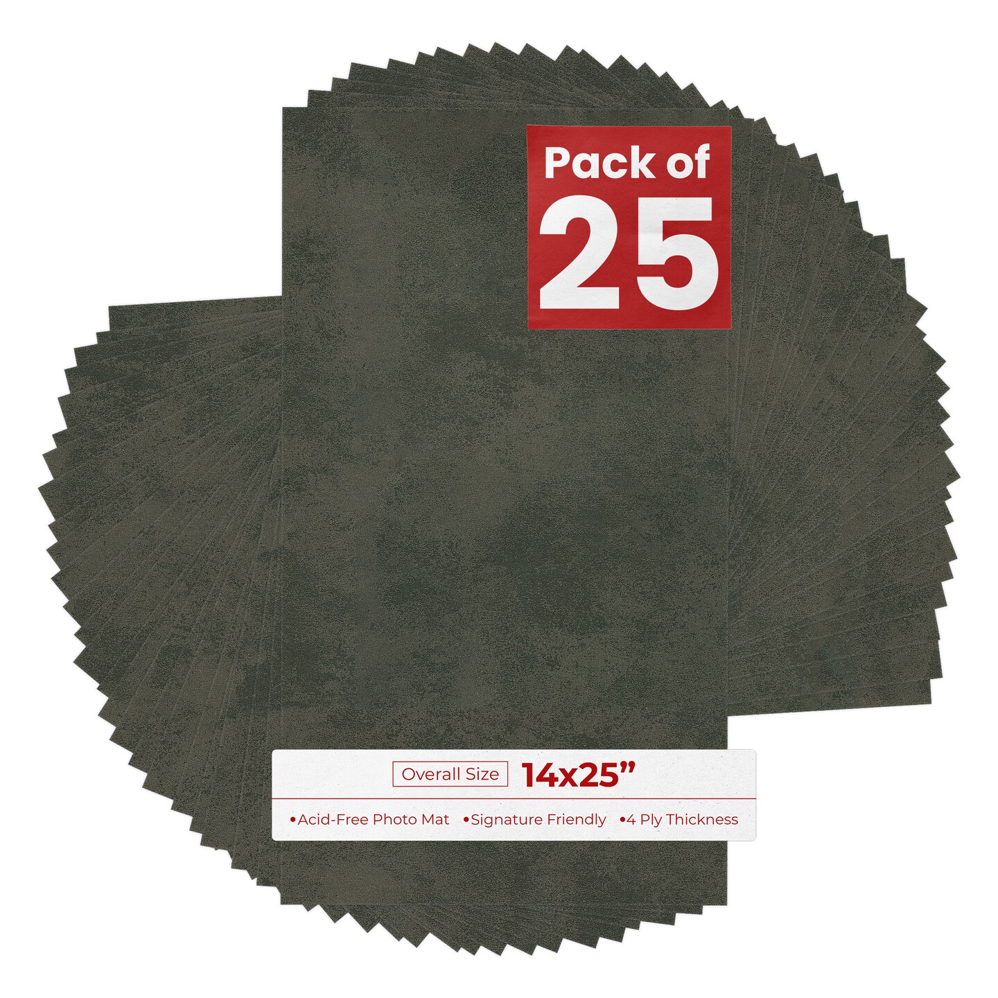 Earthen Gray 14x25 Uncut Mat Board - Blank Sheets, No Opening, Color ...