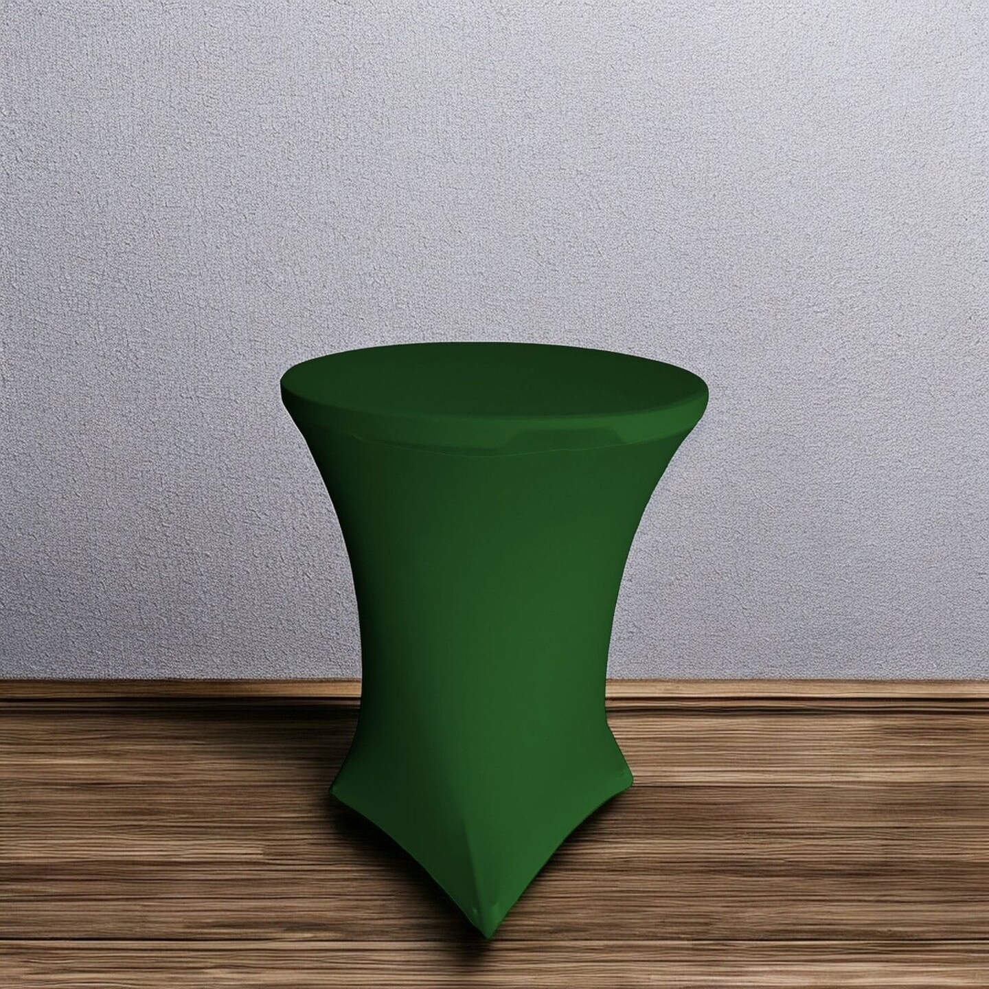 Fitted Round Highboy Table Cover 32 x 42 Inch Wrinkle-Free Spandex Linen