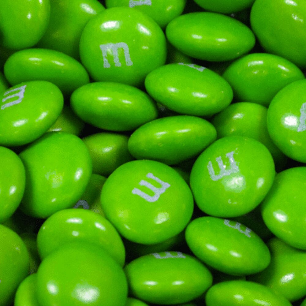 750 Pcs Green M&M's Candy Milk Chocolate (1.5lb, Approx. 750 Pcs)