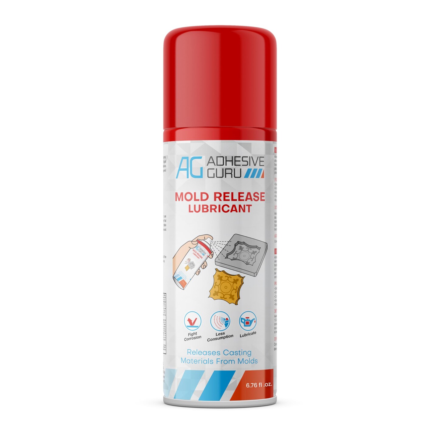 ADHESIVE GURU AG105 Silicone Mold Release Spray, 6.76 fl oz &#x2013; For Resin Casting, Candle, Soap &#x26; Craft Molds