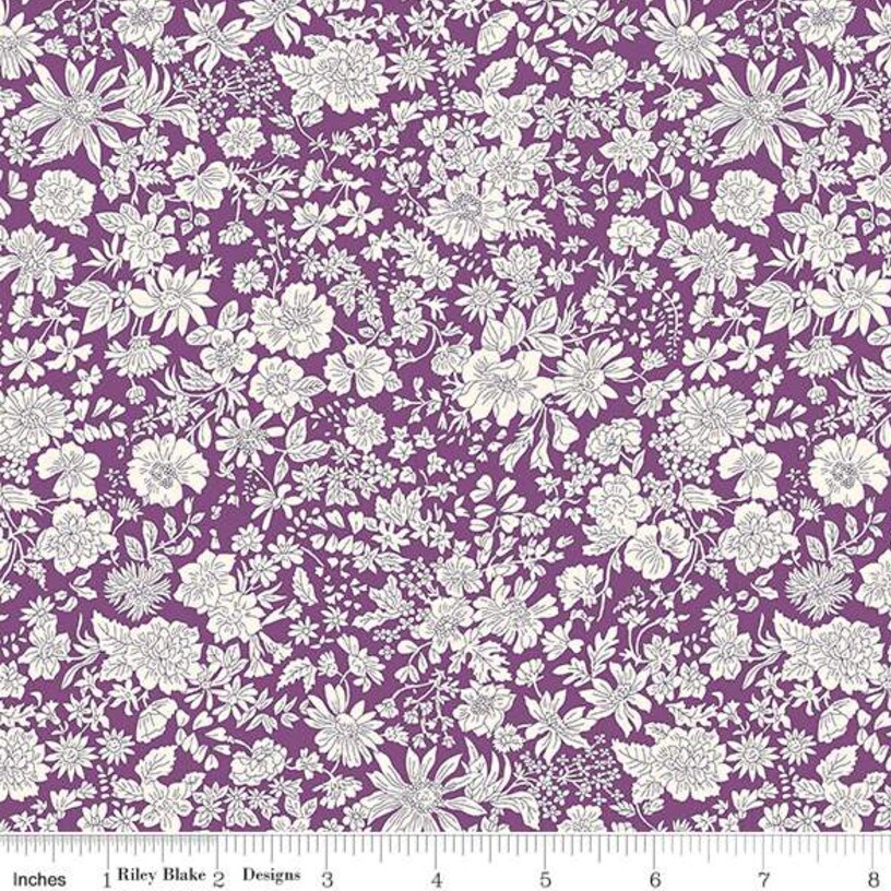 Emily Belle in Plum (01666443a) | Emily Belle | Liberty Fabrics | Riley Blake