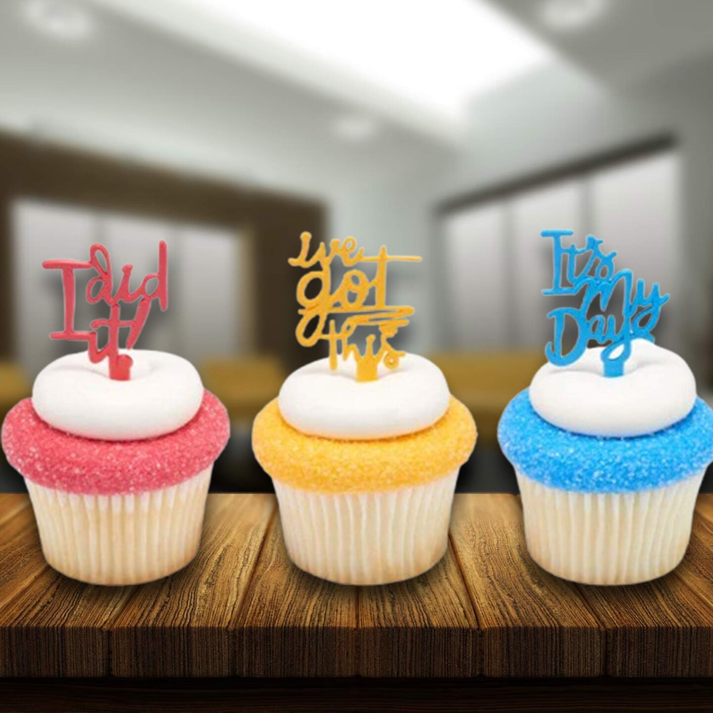 144 Count Inspiration Graduation Picks Bright Assorted Party Cupcake Dessert Decorations