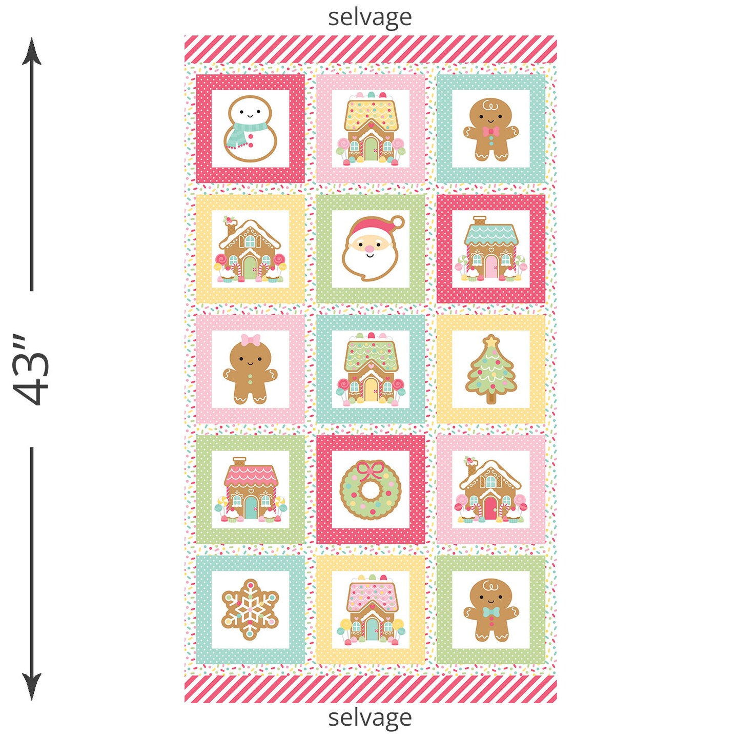 Gingerbread Friends Panel (p16447-panel) | Gingerbread Kisses | Doodlebug Designs | Riley Blake