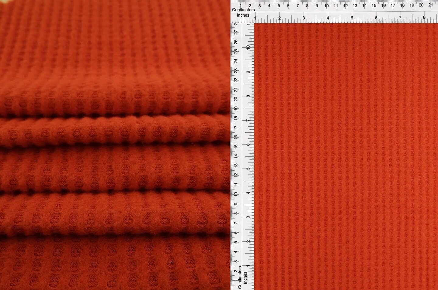 1 Yard Waffle Brushed Solid Fabric, 58/60″ Wide Polyester Rayon Spandex Blend