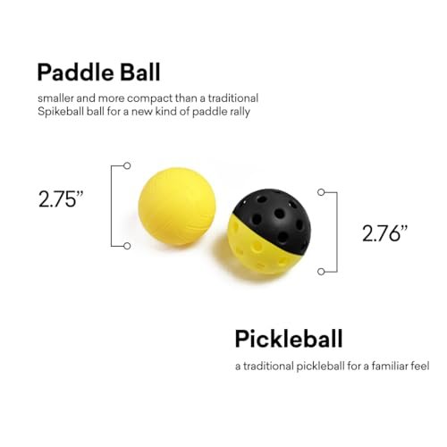 Spikeball Spikepaddle 4 Pack Kit - Includes 4 Spikepaddles, 1 Pickleball & 1 Spikeball Ball