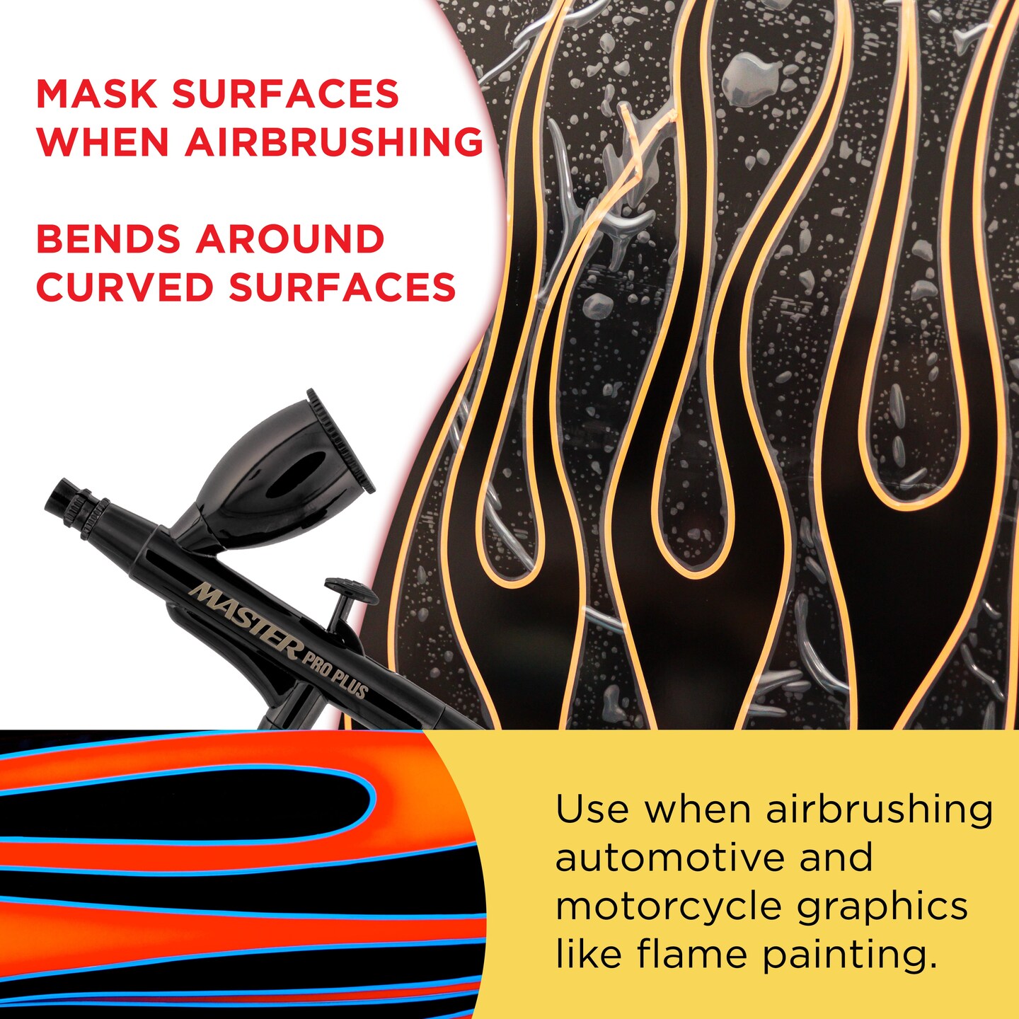 18" x 30' Frisket Masking Film Roll - Self-Adhesive Semi-Transparent Medium-Tack for Artists, Airbrush Graphics, Automotive Painting, Stencil Making, Design Transfer