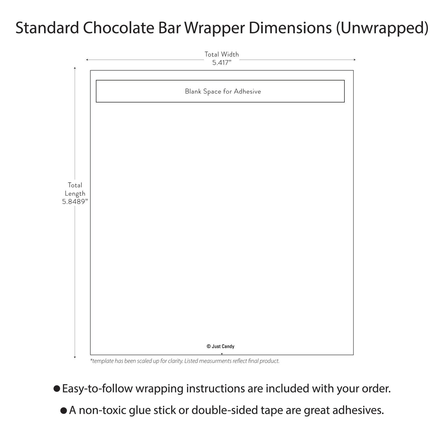 24ct Nurse Appreciation Week Thank You Wrappers Only for Chocolate Bars by Just Candy