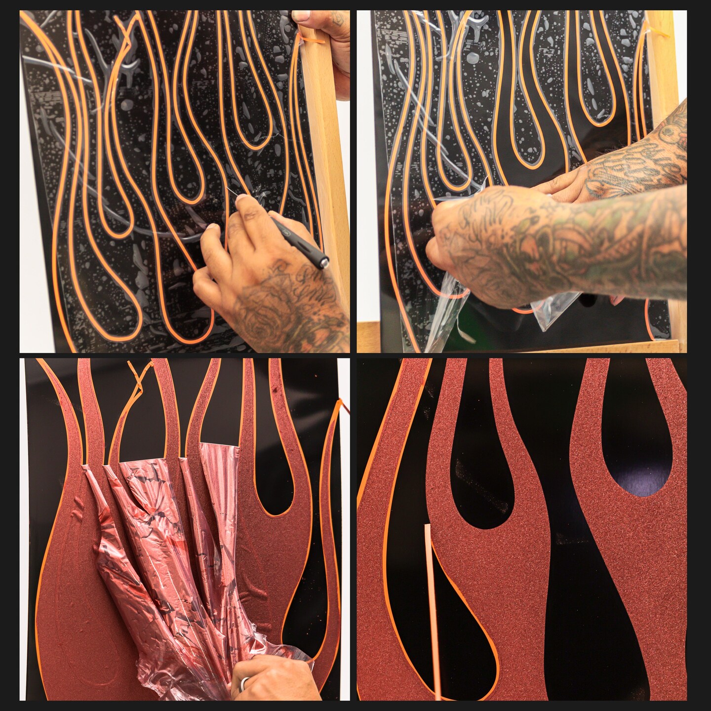 18" x 30' Frisket Masking Film Roll - Self-Adhesive Semi-Transparent Medium-Tack for Artists, Airbrush Graphics, Automotive Painting, Stencil Making, Design Transfer