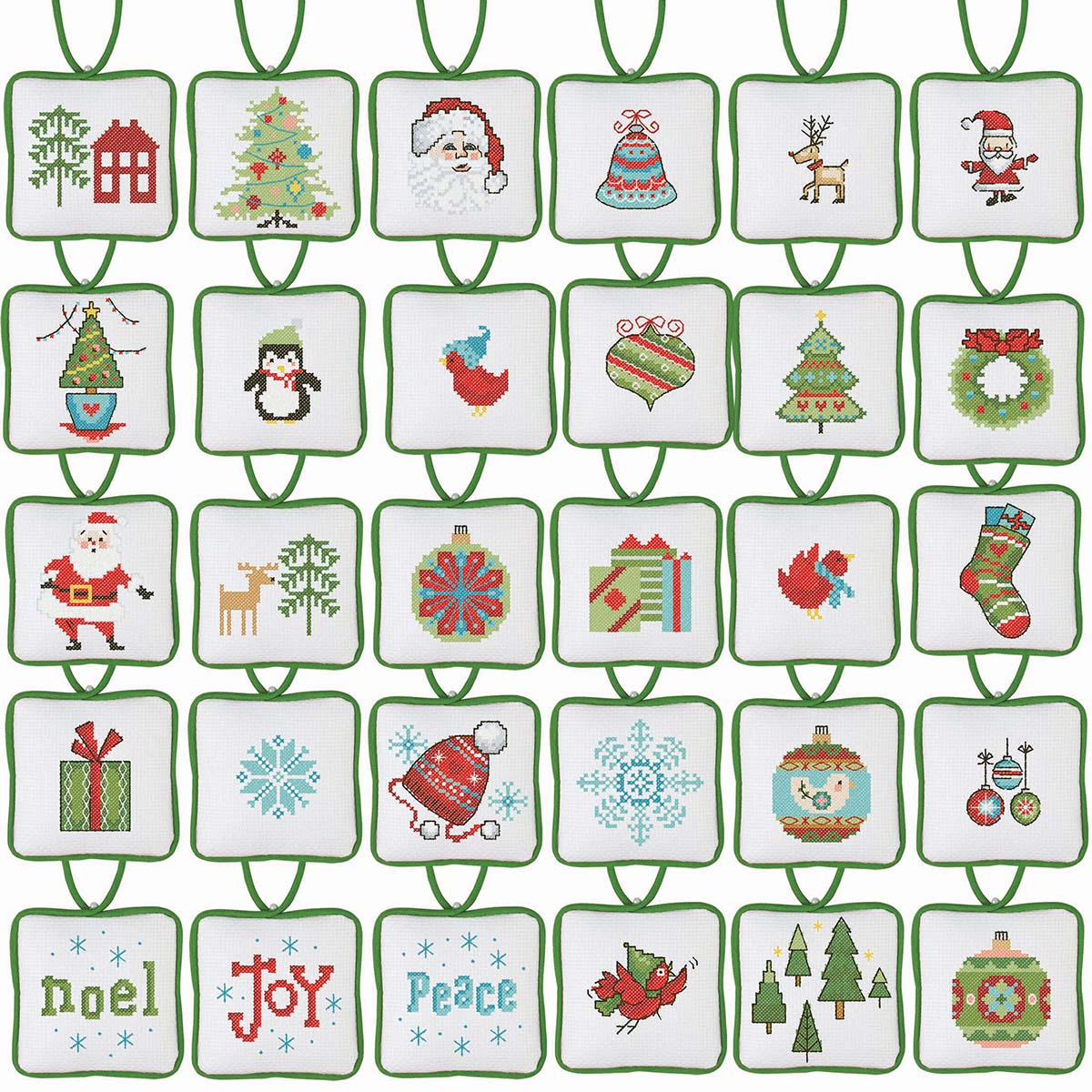 Herrschners  Homemade Holiday Ornaments Counted Cross-Stitch Kit