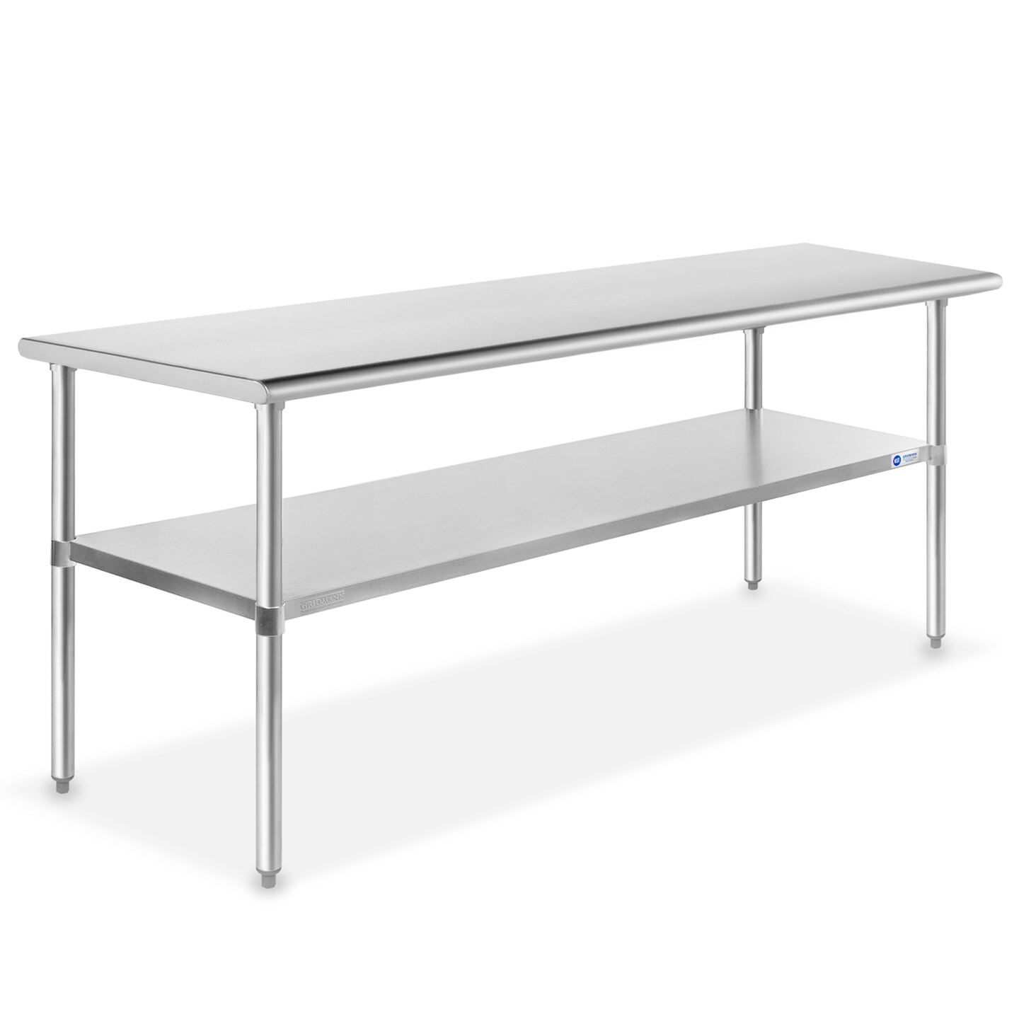 GRIDMANN Stainless Steel Work Table, NSF Commercial Kitchen Prep Table with Under Shelf for Restaurant and Home