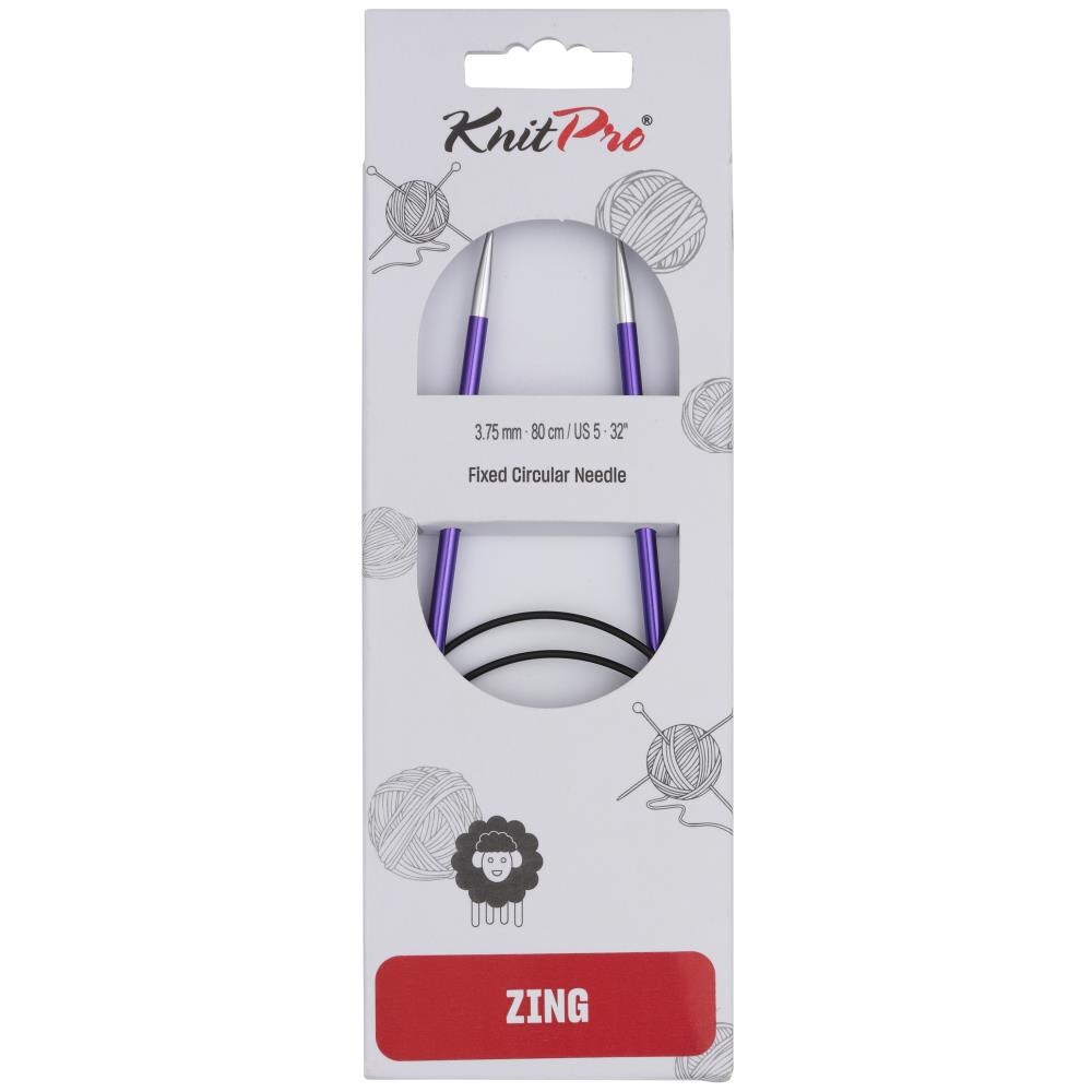 KnitPro Zing 32" Circular Knitting Needles - Sizes US 0 to 17