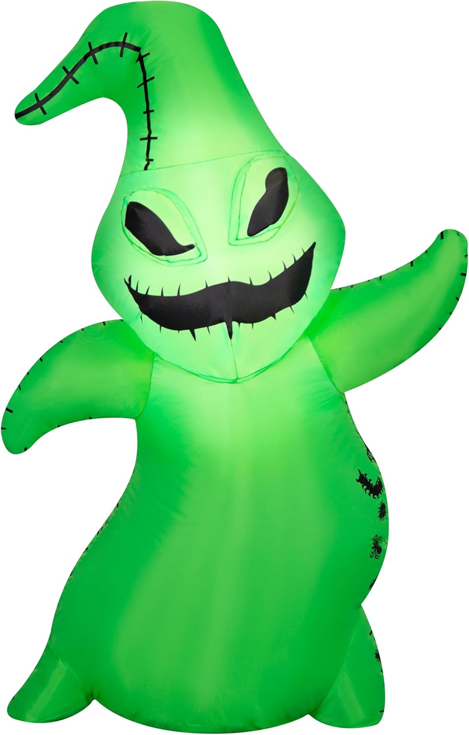 3.5' Gemmy Airblown Inflatable Halloween Nightmare Before Christmas Oogie Boogie Yard Decoration 552306