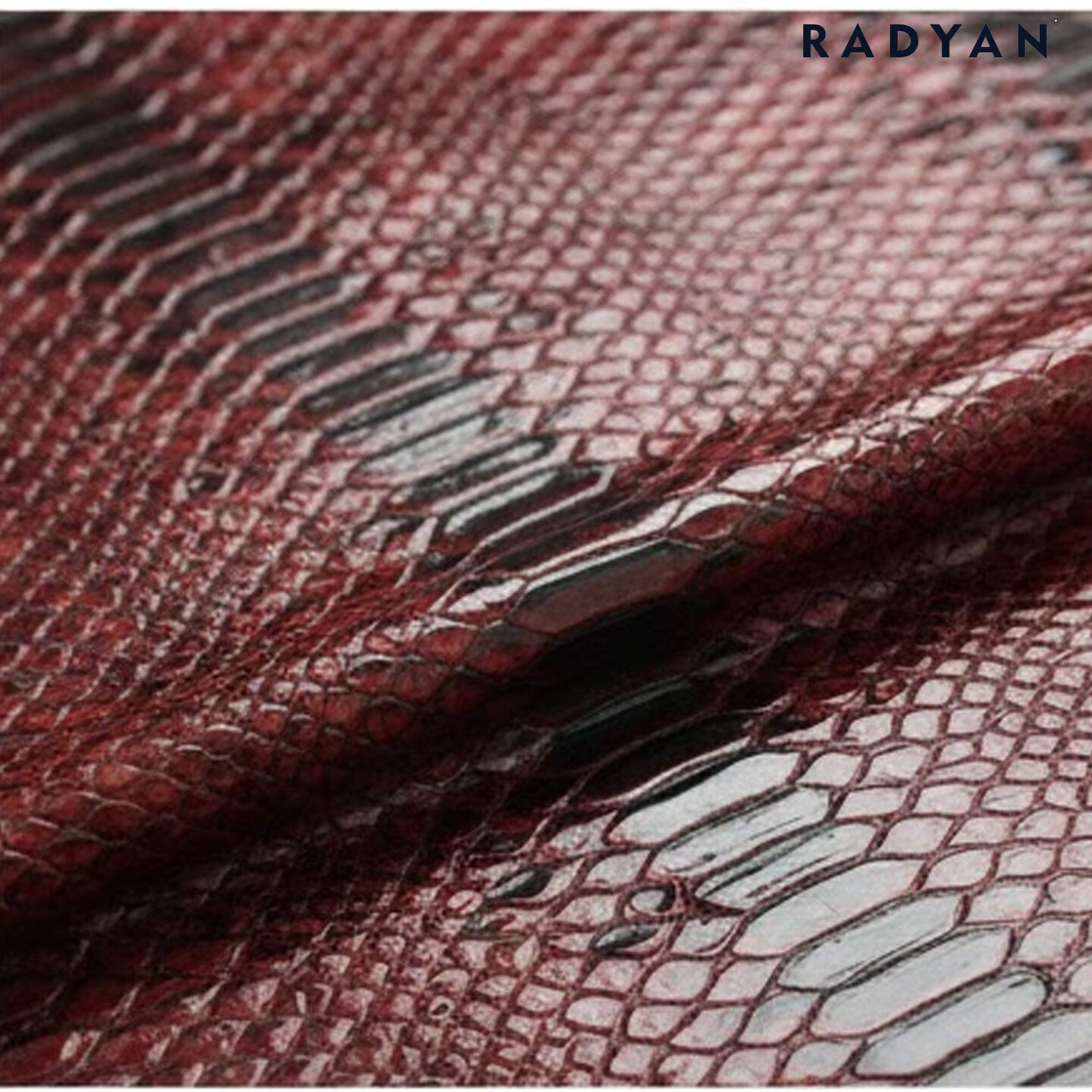 1 Yard Culebra Patent 3D Embossed Snake Skin Vinyl Fabric For Upholstery Handbags 54" Width