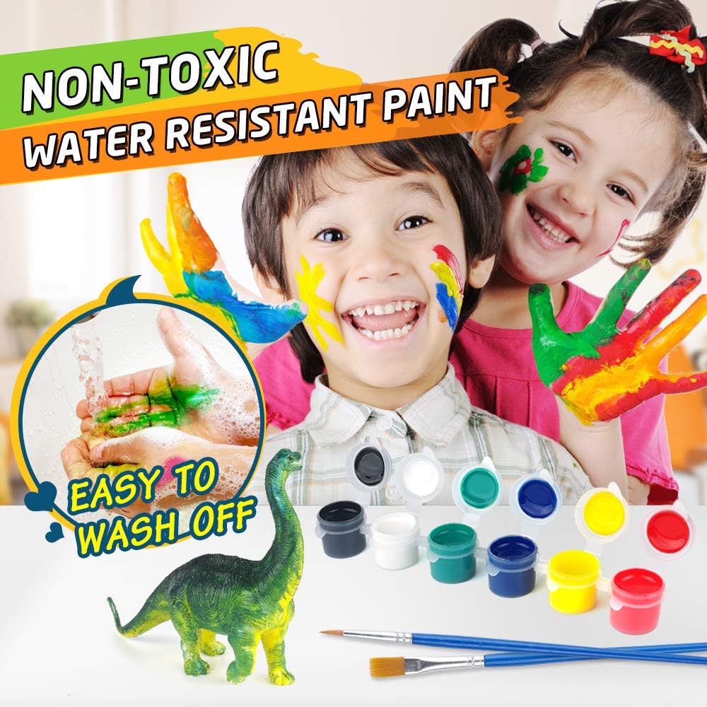 Kids Arts Crafts Set Dinosaur Toy Painting Kit