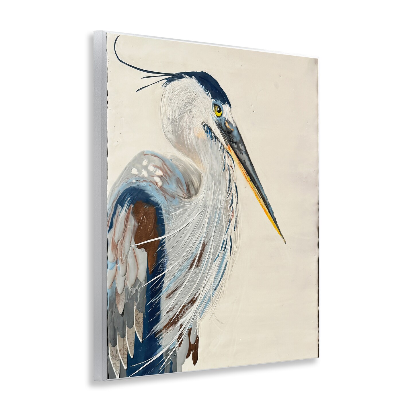 Stupell Industries Neutral Tone Vintage Heron Wall Plaque By Stacy Gresell