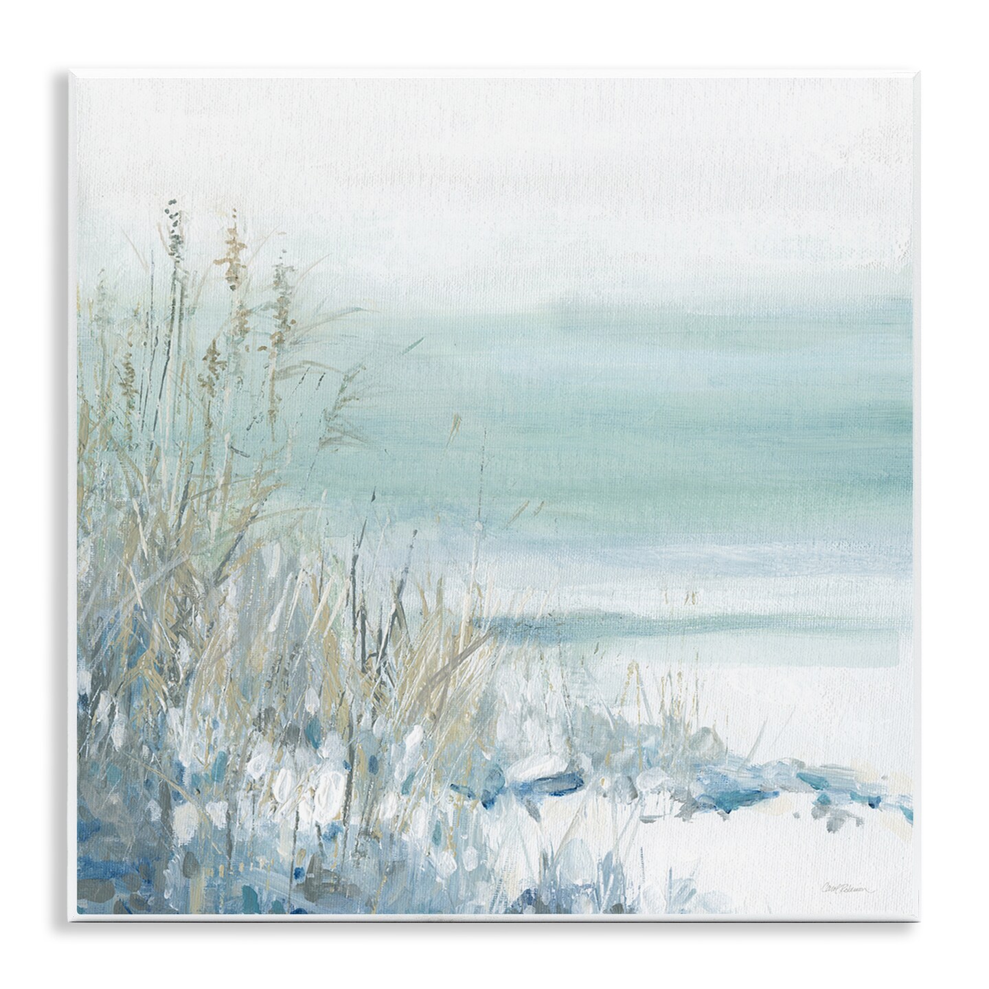 Stupell Industries Faded Coastal Beach Edge Wall Plaque By Carol Robinson