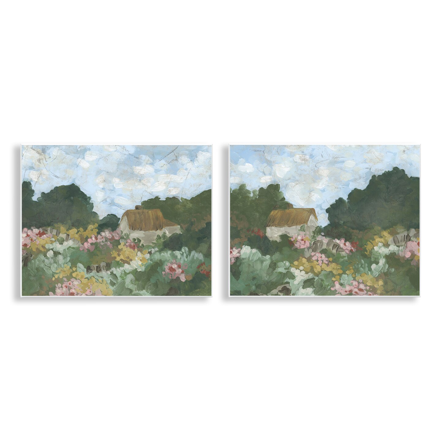 Stupell Industries Cottage Bungalow Abstract 2pc Wall Plaque Set By June Erica Vess