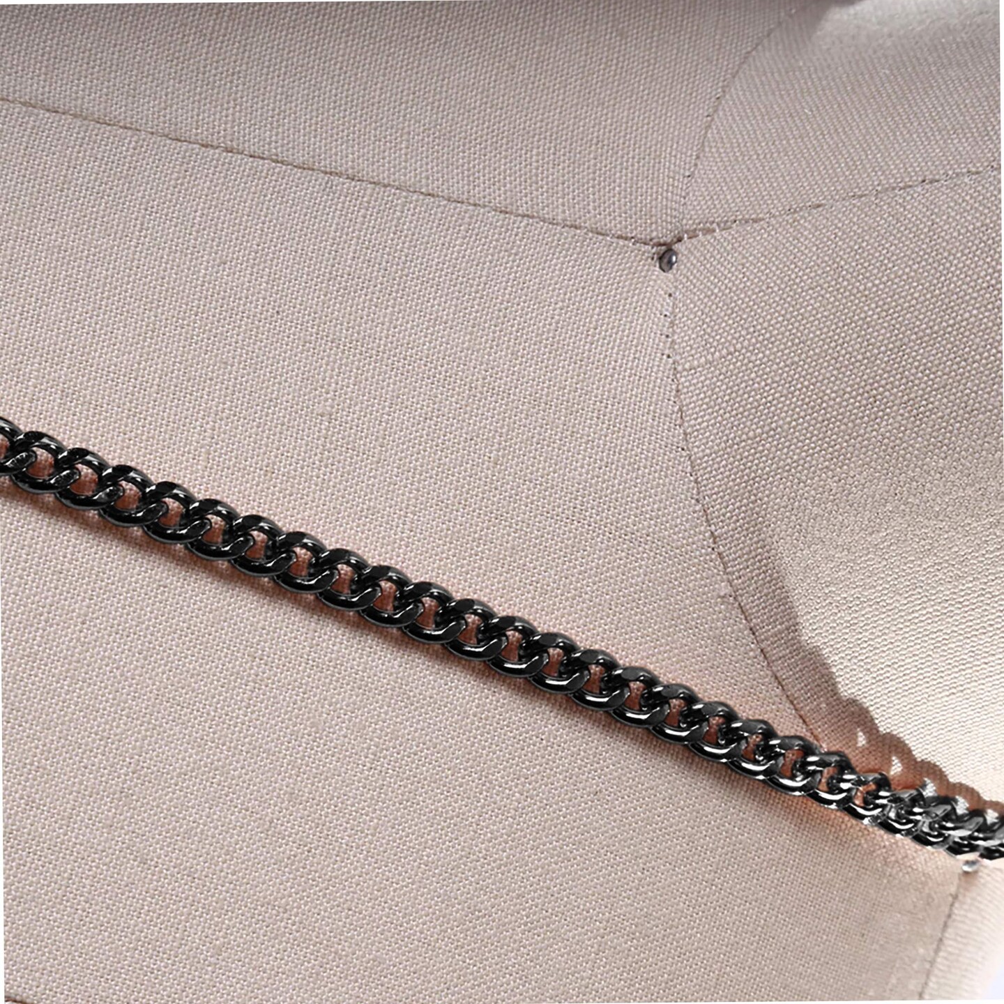 1 Yard Gunmetal 6mm Metal Chain Trim for Jewelry Making and Accessories