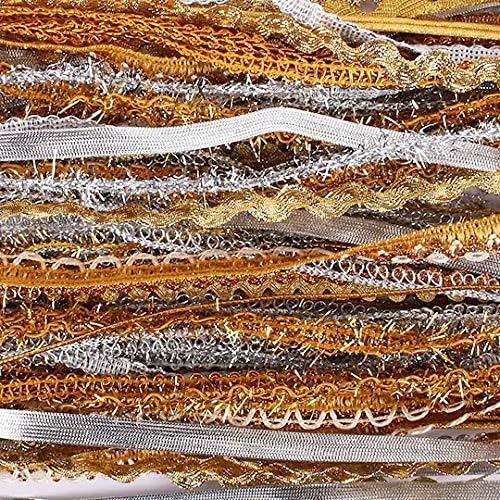 Ribbons for Crafts - 30 Yard Pack Metallic Ribbon for Hair Ribbons