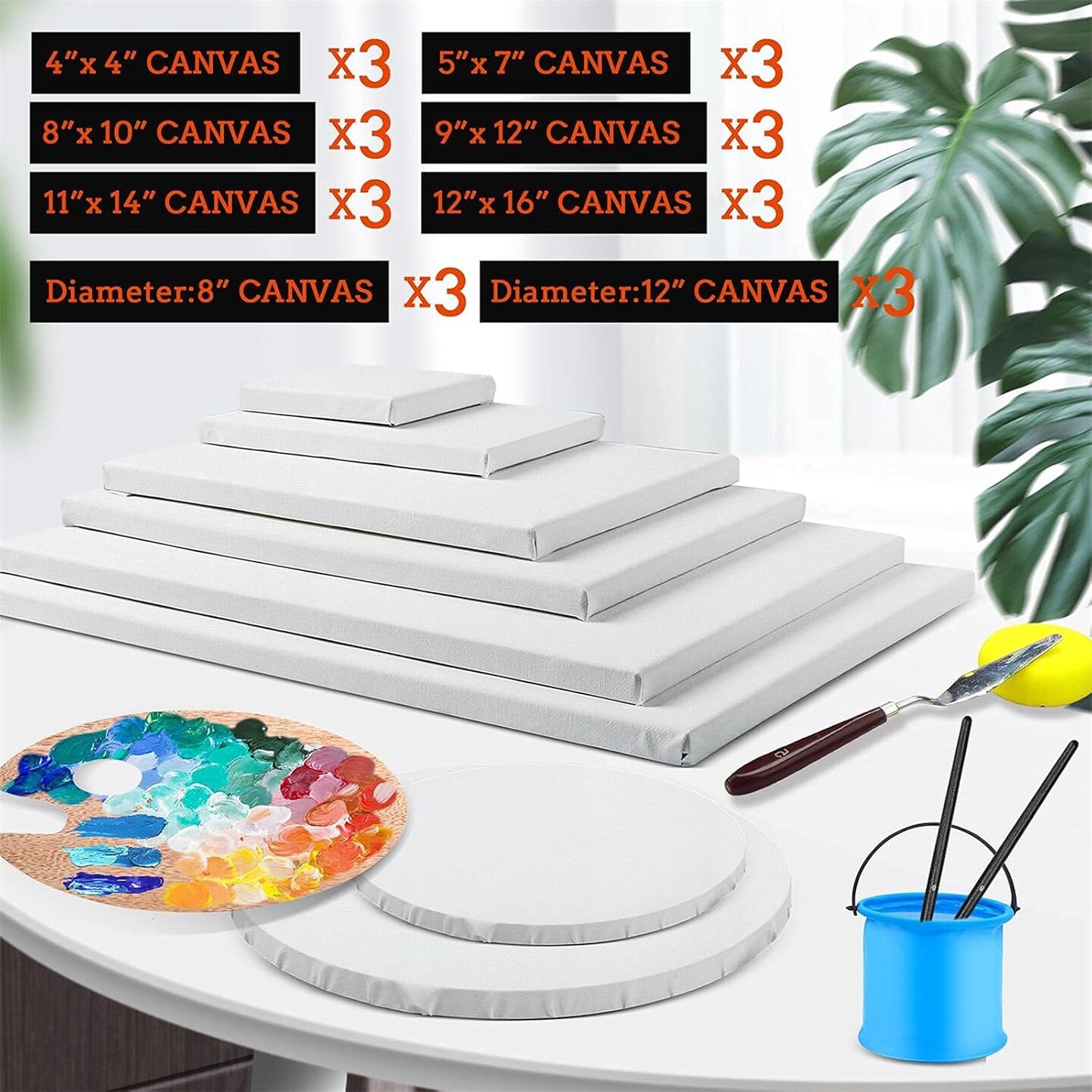 24 Pack Canvases for Painting