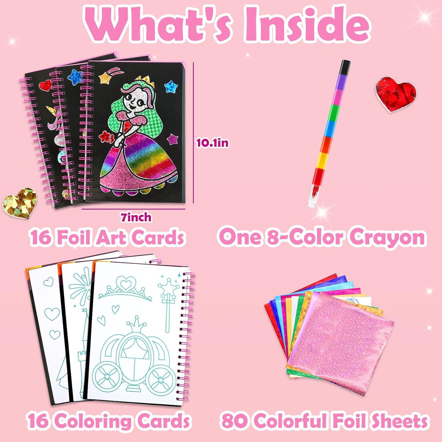 Foil Art Craft Activity for Kids(Princess)