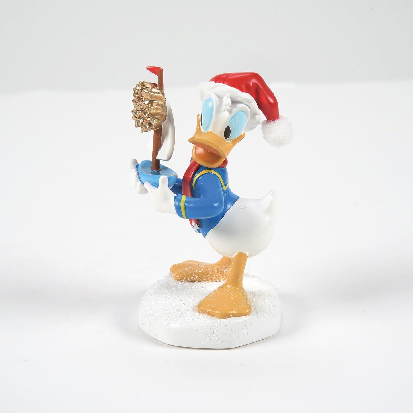 Disney Village Accessories Donald Duck What I Really Wanted Figurine, 2.56 Inch, Multicolor